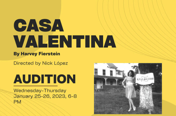 Casa Valentina audition poster